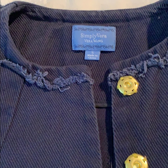 Simply Vera Wang Navy Jacket - Picture 2 of 4